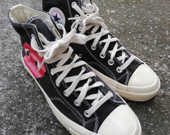 olive green comme des garcons converse