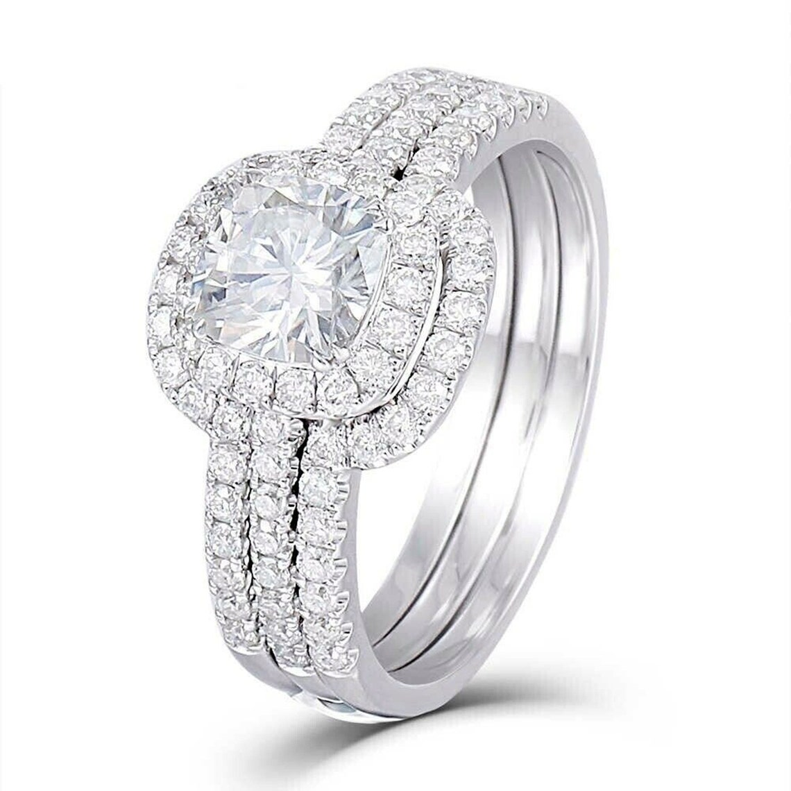 Enhancer Guard Band Wrap Guard Band 2.66CT Cushion Cut - Etsy