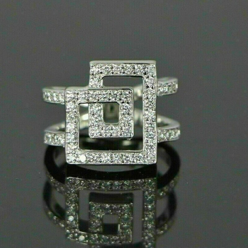Round Square Ring - Etsy