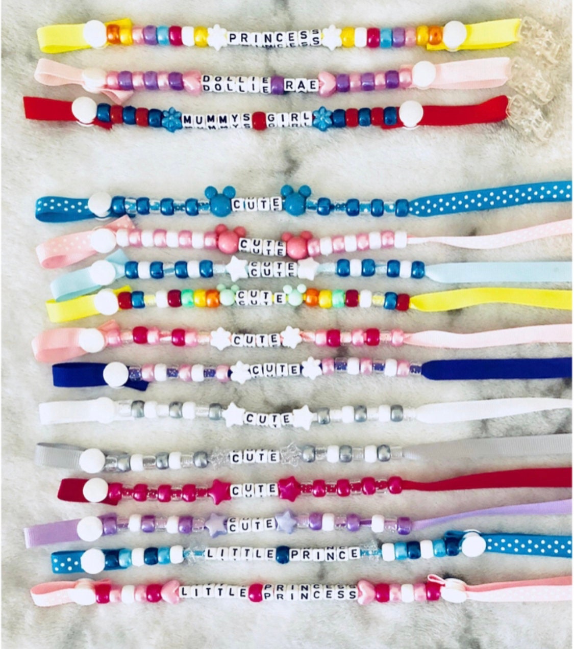 Wonderful personalised dummy clips 3 For 2 Etsy