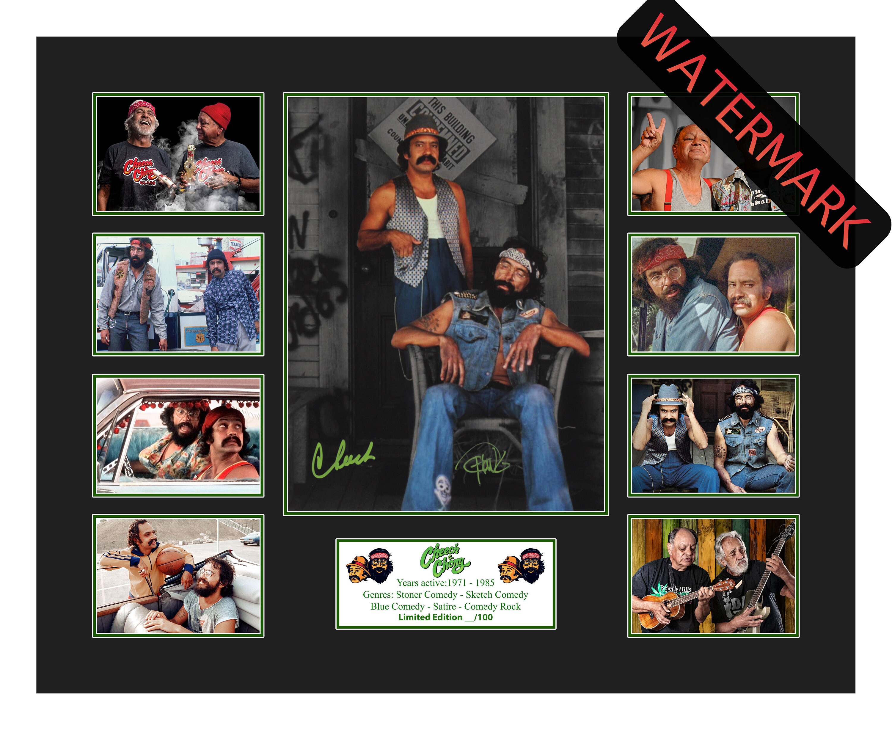 Cheech and Chong Movie Memorabilia Limited Edition of 100 Only Signed
