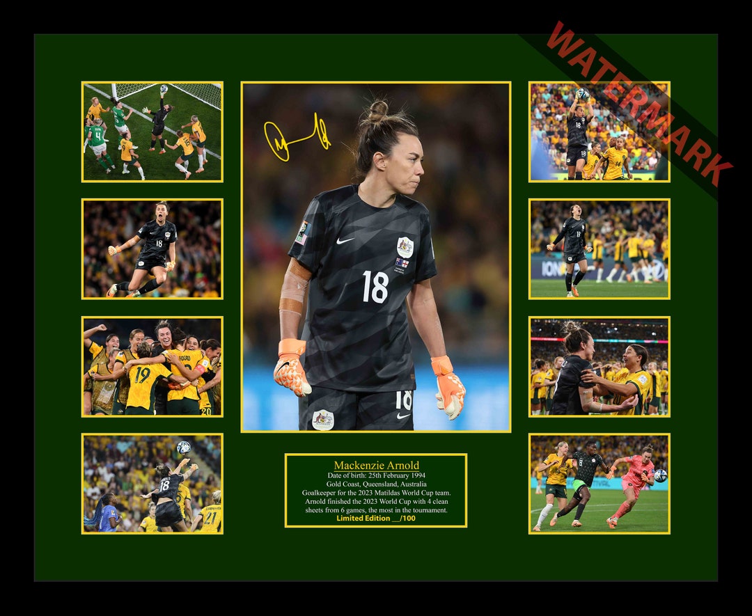 Mackenzie Arnold 2023 Mathildas Women's Soccer Memorabilia Limited