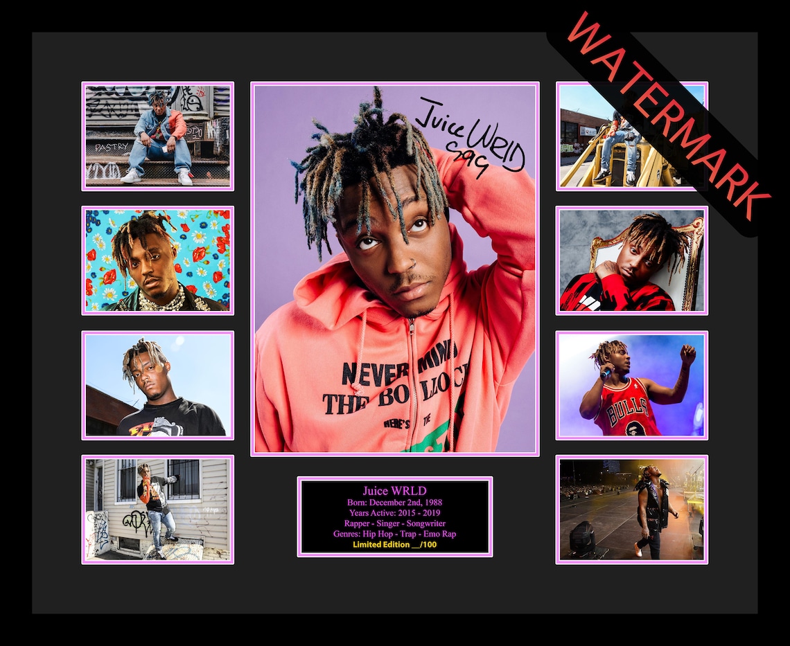 Juice Wrld Music Memorabilia Limited Edition of 100 Only Signed