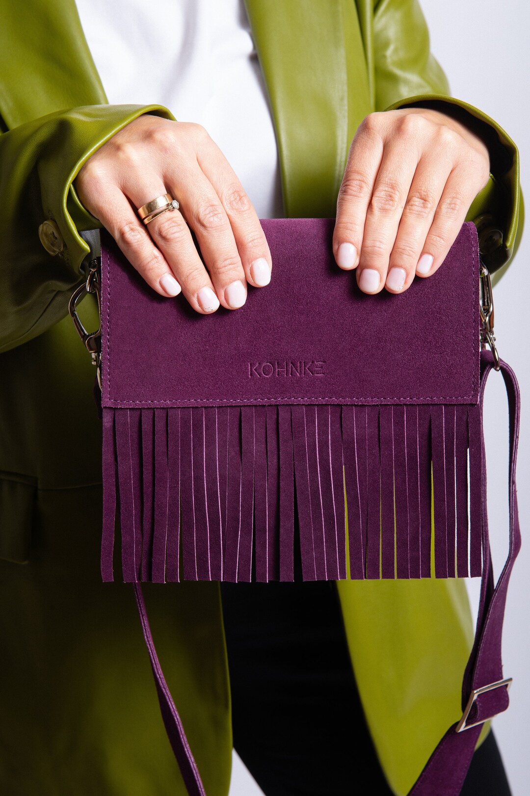 Classic Style Leather Shoulder Bag Box Handbag Natural Etsy