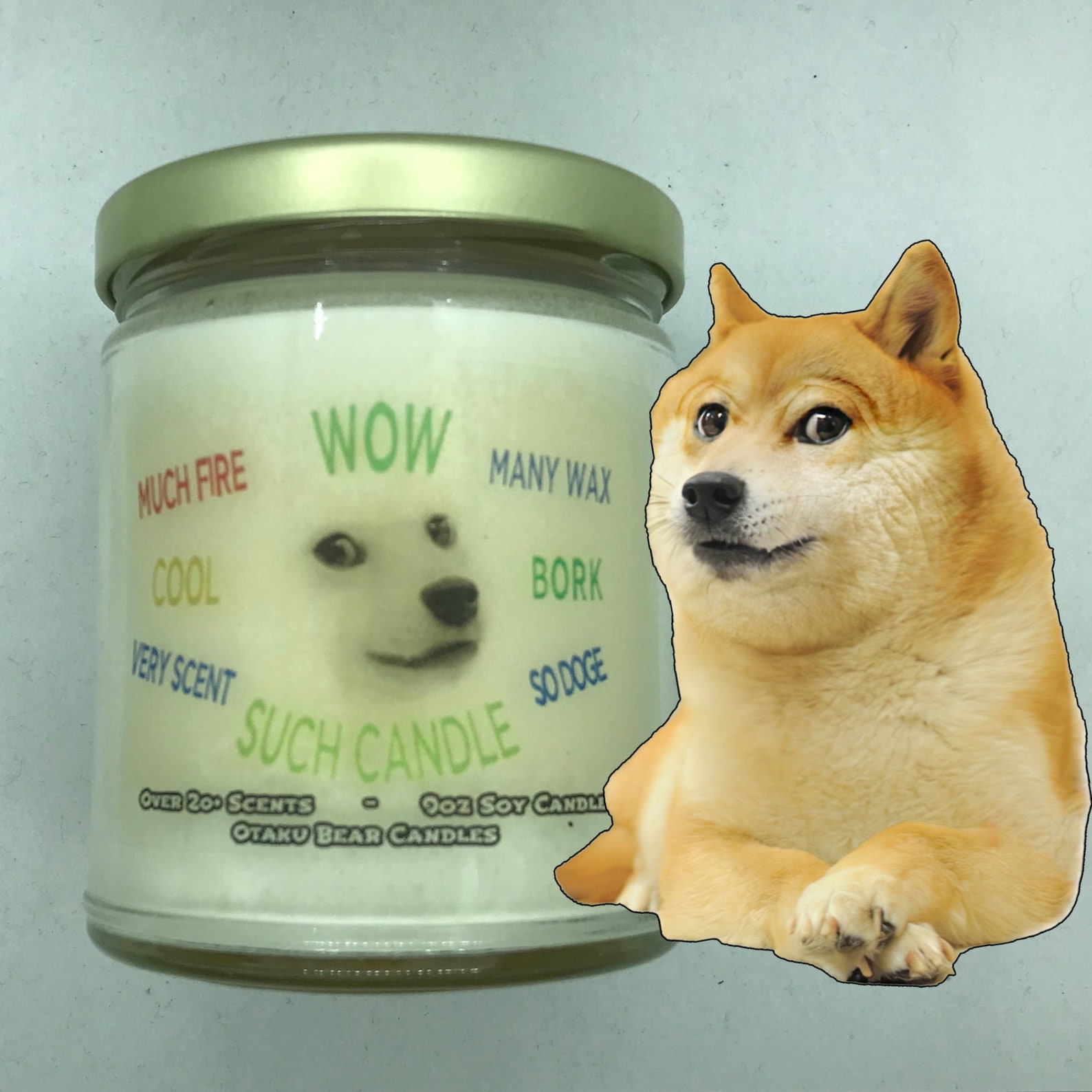 Custom doge meme candle meme gift meme gifts doge coin Etsy