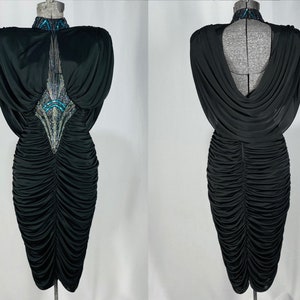 80s Casadei beaded dress