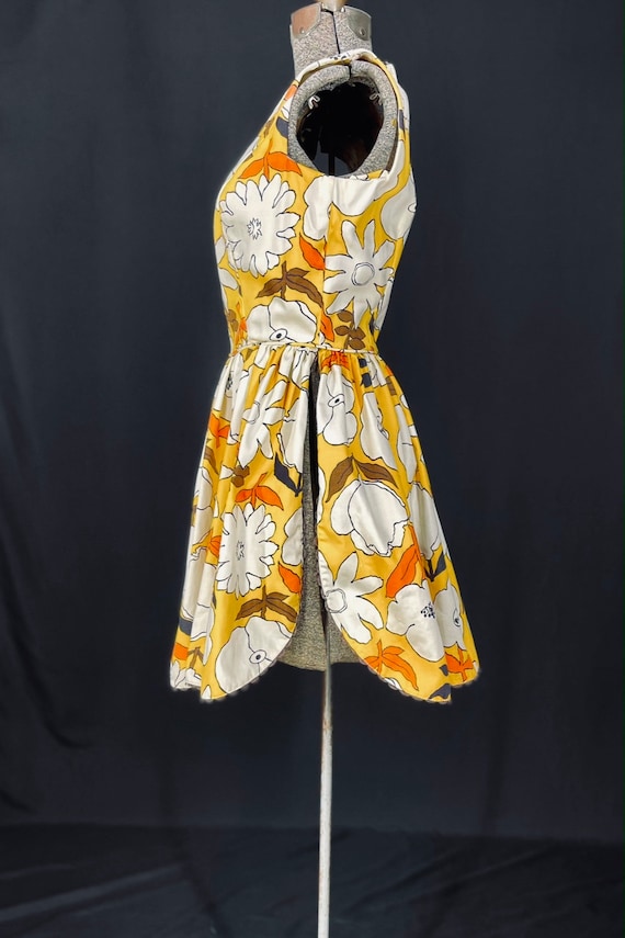 60s floral print mini dress - image 5