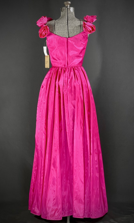 80s Victor Costa pink gown - image 4
