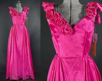 80s Victor Costa pink gown