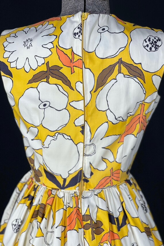 60s floral print mini dress - image 6