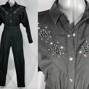80s bedazzled jumpsuit