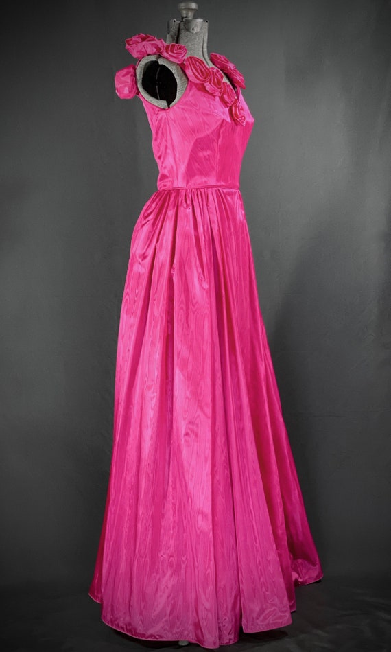 80s Victor Costa pink gown - image 3