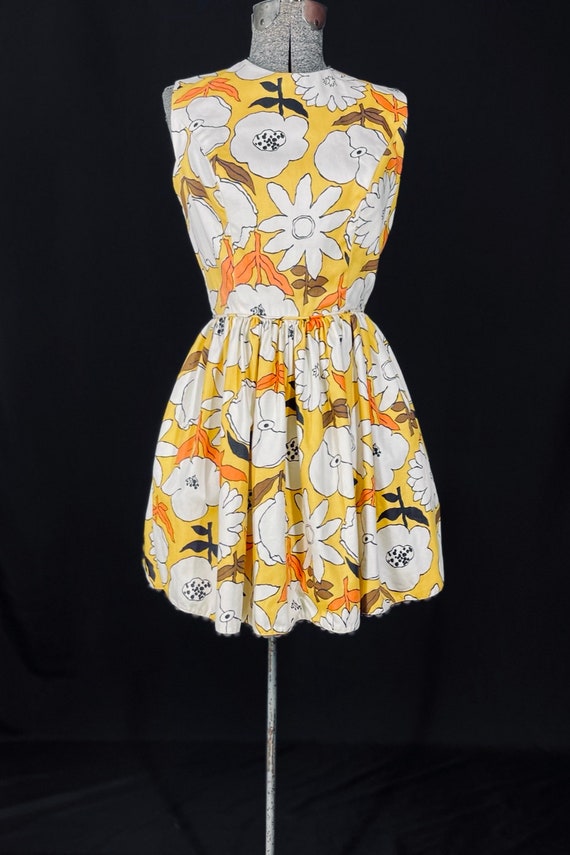 60s floral print mini dress - image 2