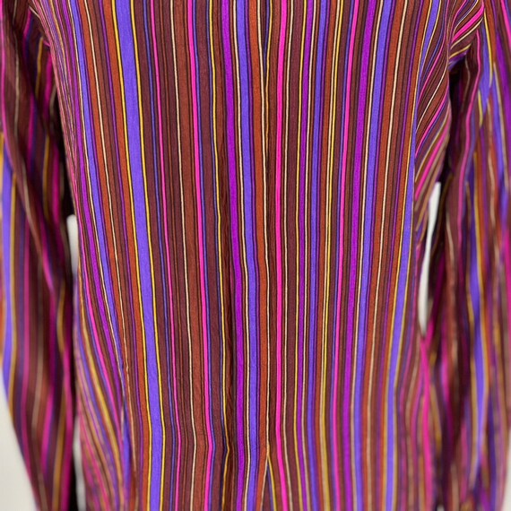 70s striped silk blouse by Anne Klein for Neiman … - image 6