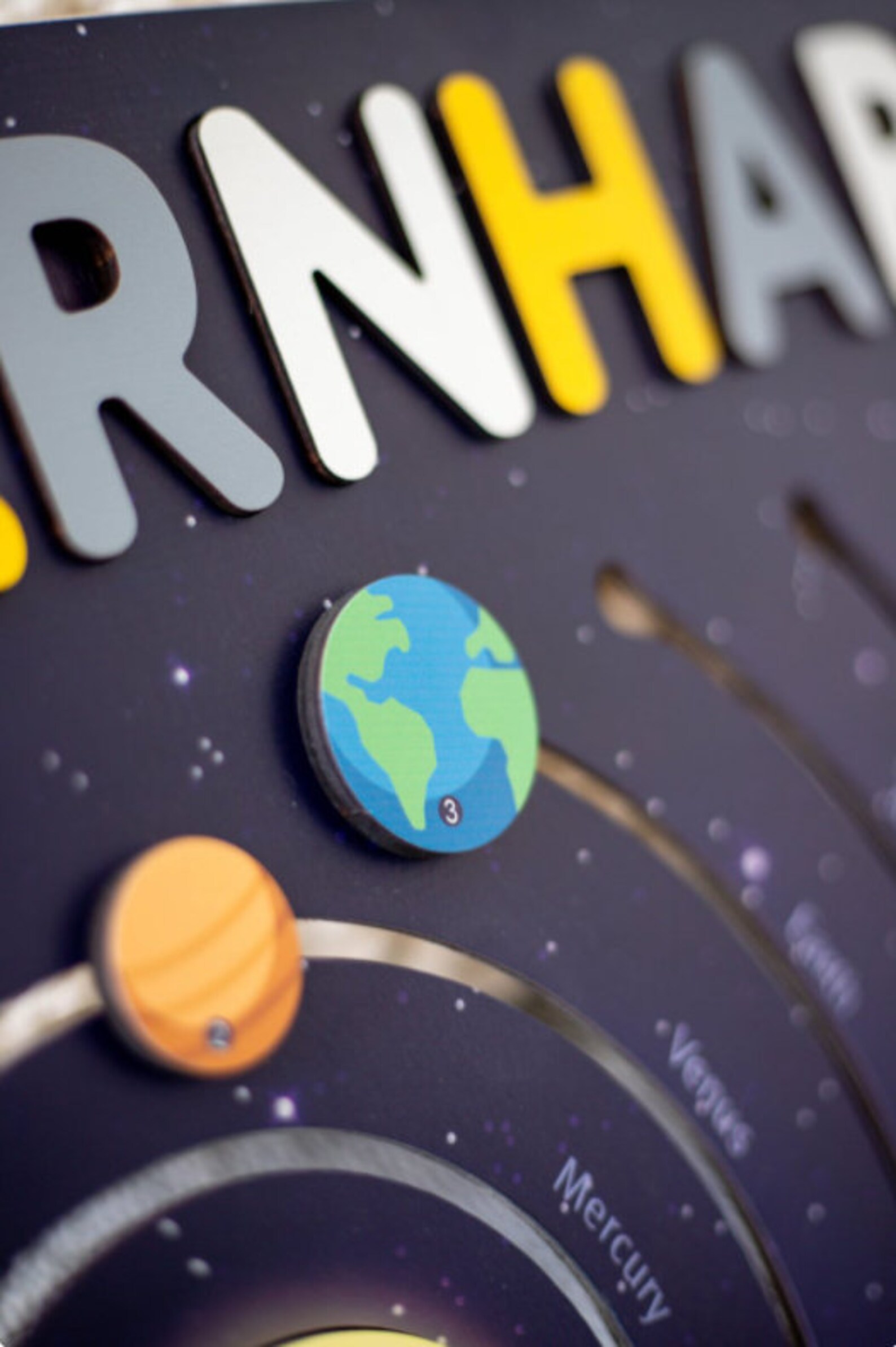 Solar System Personalized Busy Board Christmas Gift Etsy