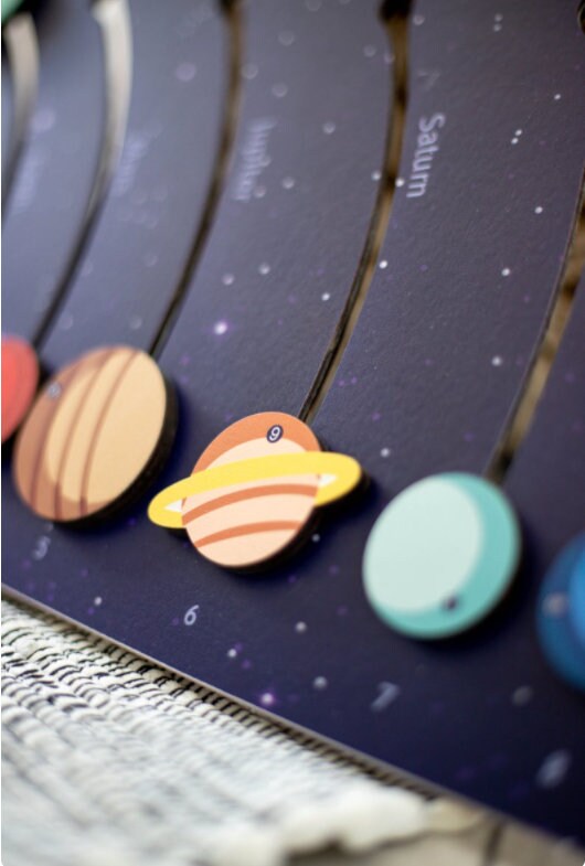 Solar System Personalized Busy Board Christmas Gift Etsy