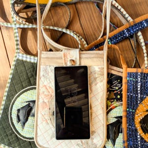 Handmade Crossbody Phone Case with Scottie Motif