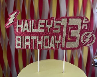 Flash Cake Topper Etsy
