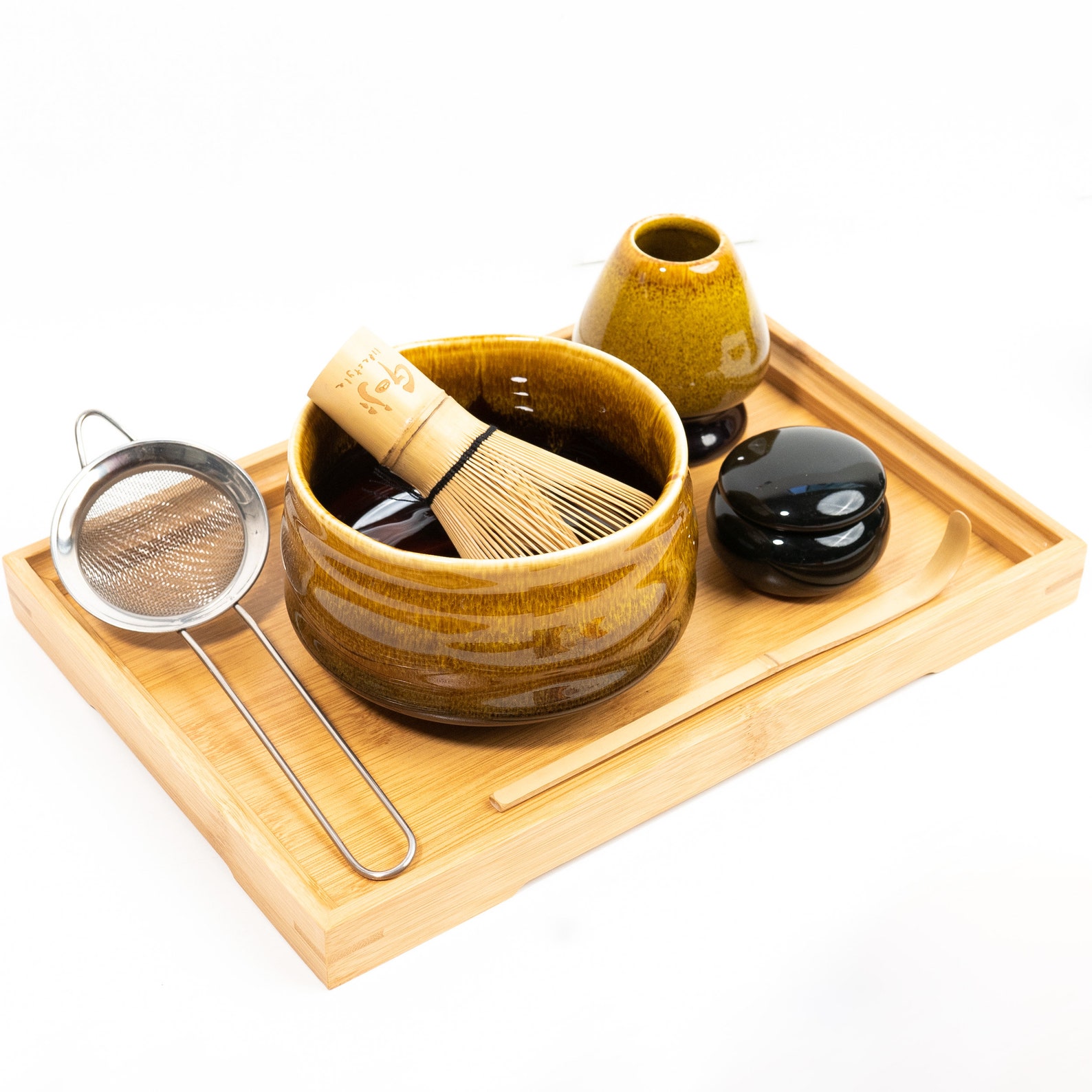 Traditional Japanese Matcha Tea Set 7 piece w/ Ceramic Tea Etsy