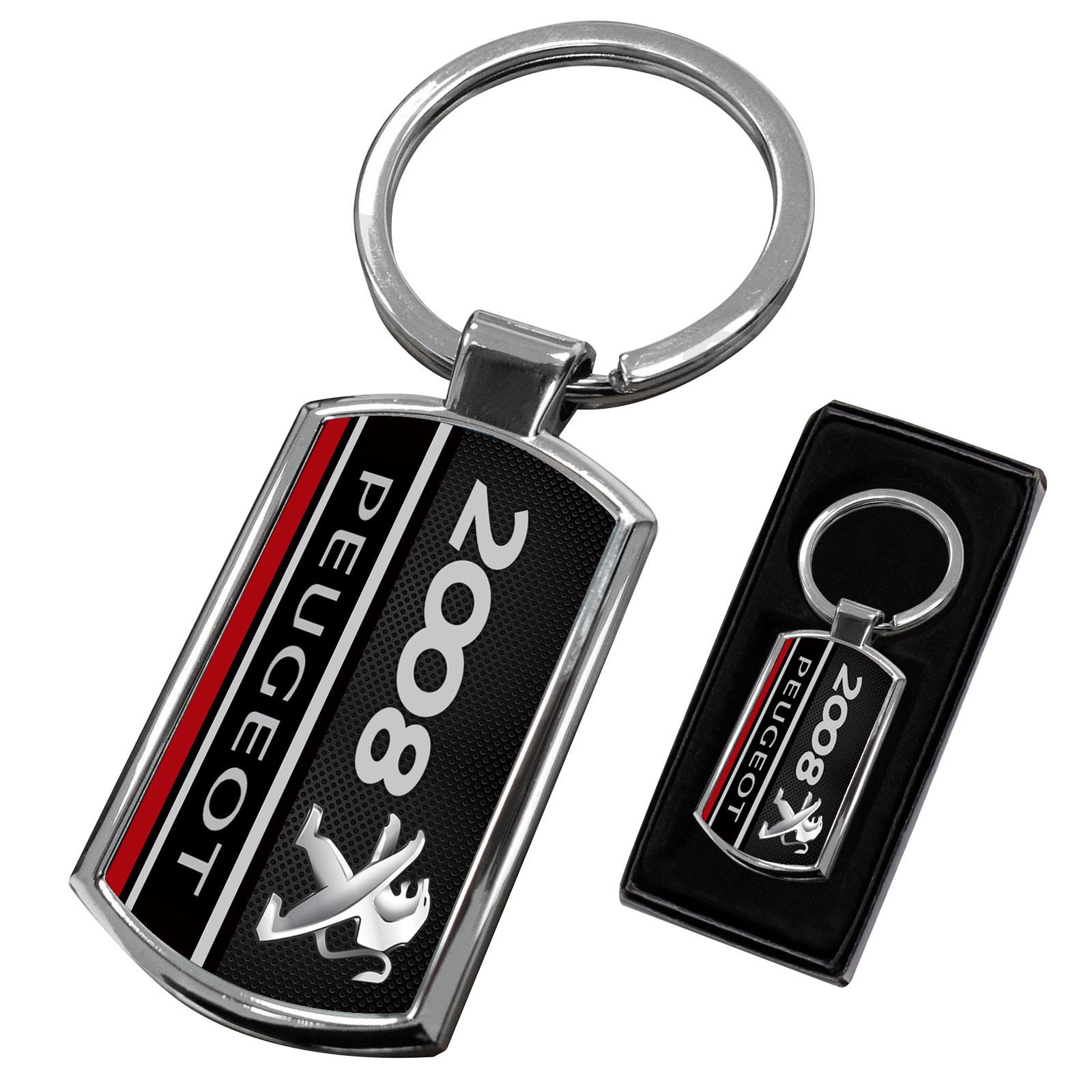Peugeot 2008 Keyring Metal keychain fob | Etsy