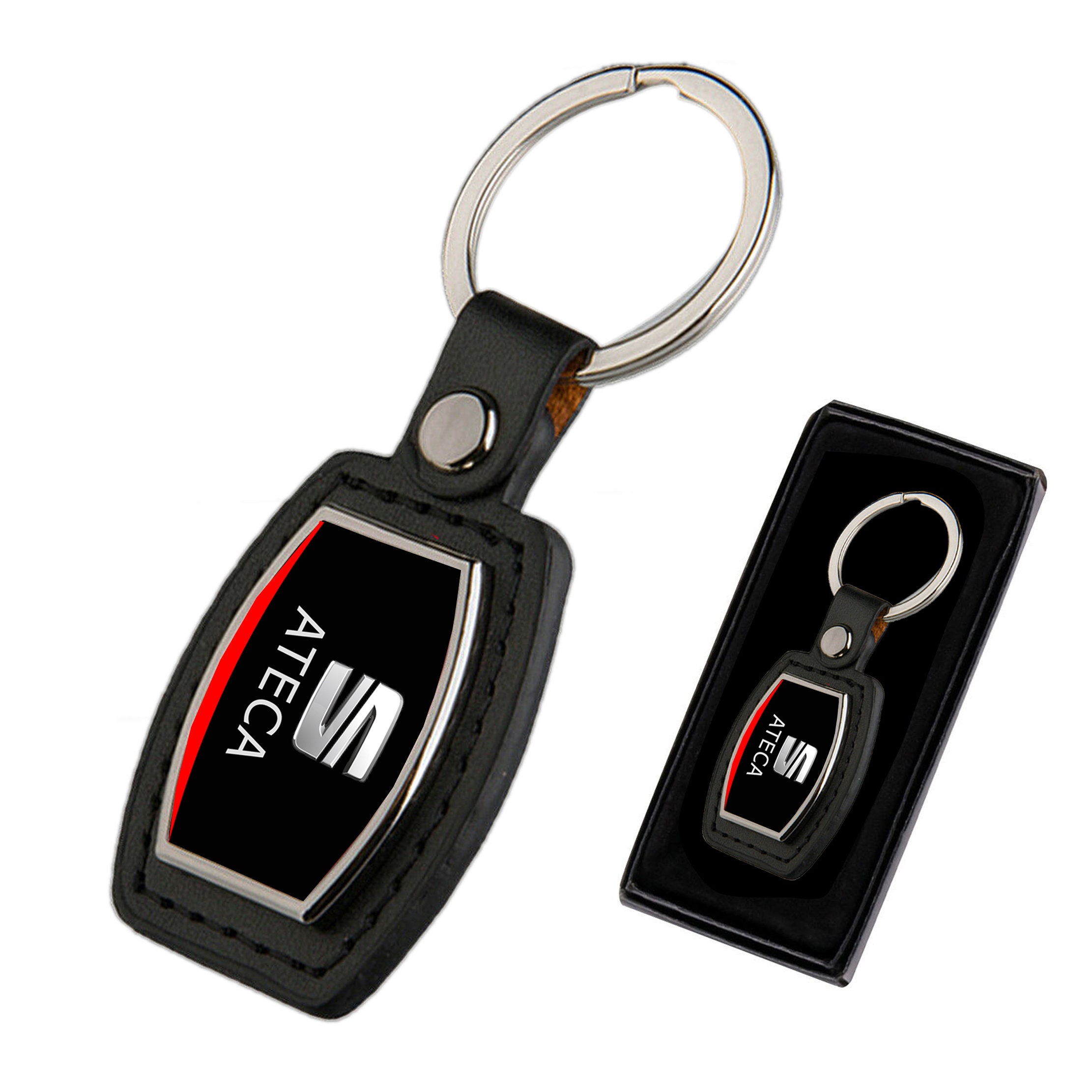 AAHERI Auto Schlüsselanhänger, für SEAT Leon Autoschlüsselbund Ersatz  Schlüsselhalter Schlüsselring Autozubehör,A: : Auto & Motorrad