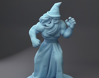 Magus the Wizard • Barbarian Sorcerer • NPC • Tabletop Gaming • D&D Dungeons and Dragons • Wargame • Twin Goddess Miniatures