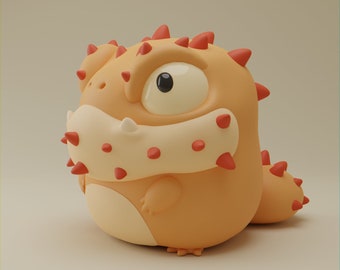 Spiky Grumpii • Chibi • Cute • Art Toy • Display Piece • Grumpii Art Toy