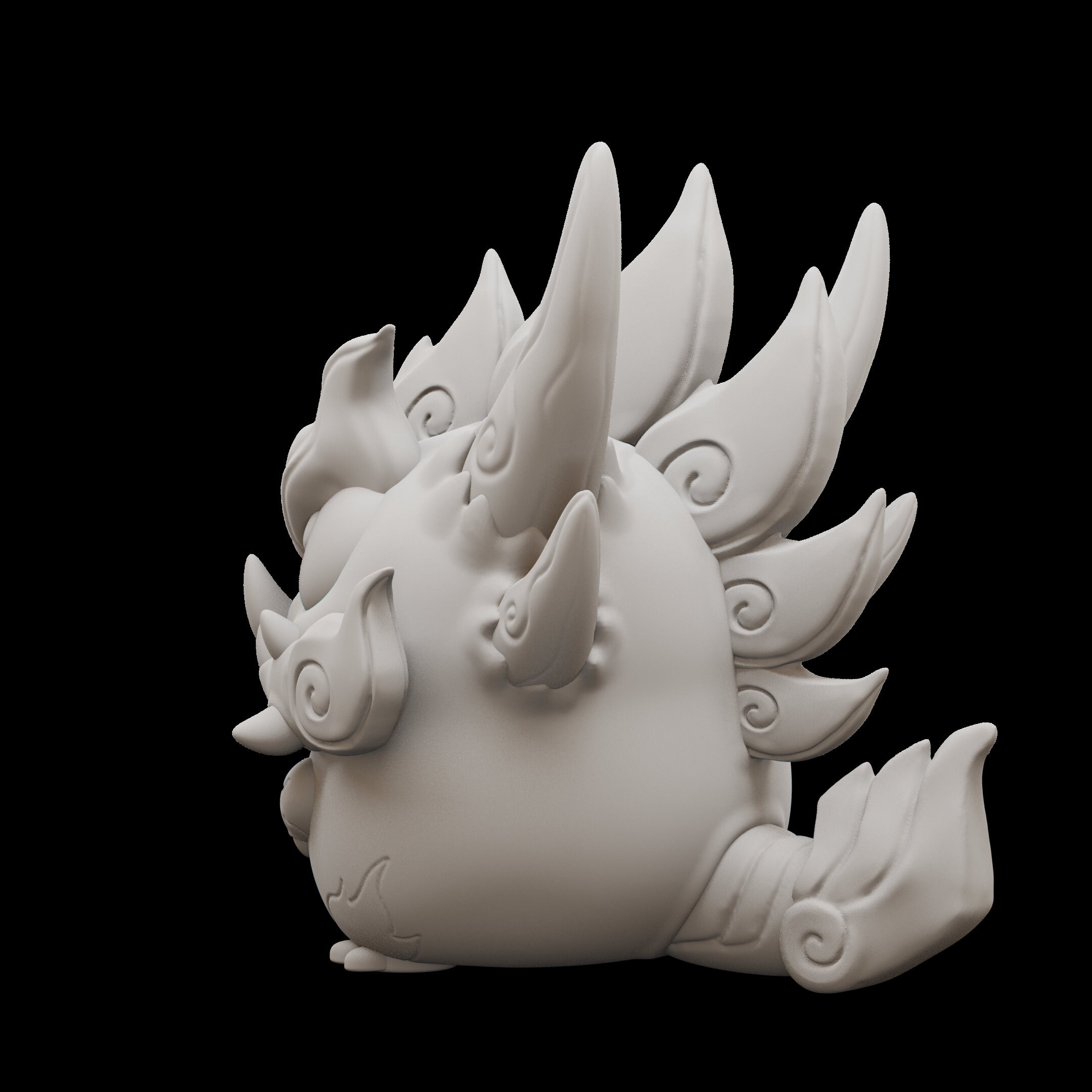 Dynonii Grumpii Chibi Cute Art Toy Display Piece Etsy