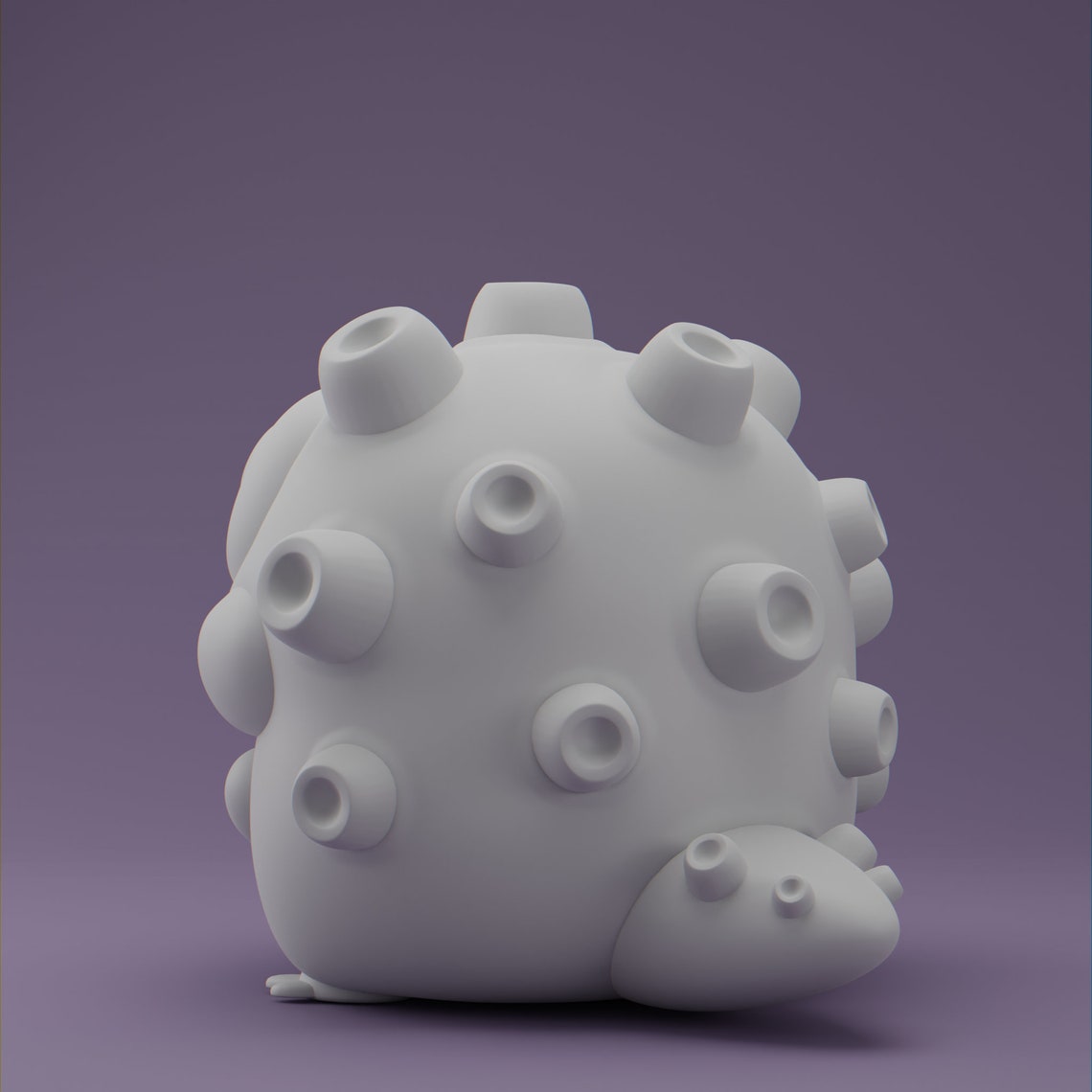 Smokii Grumpii Chibi Cute Art Toy Display Piece Etsy