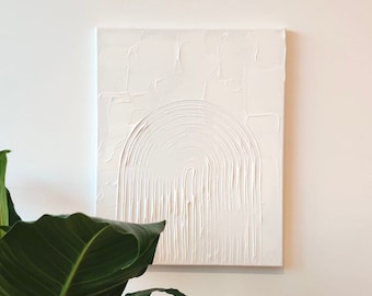 Canvas wall art - textured white | Original Arch