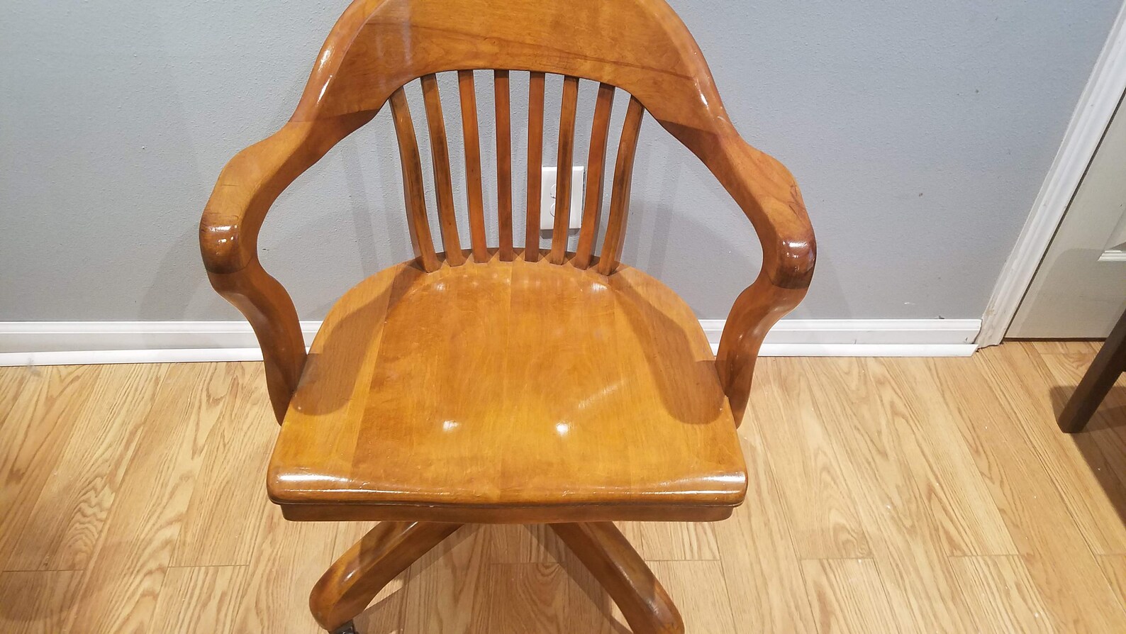 Vintage Bankers Chair on Casters Local Pick Up in Houston Etsy