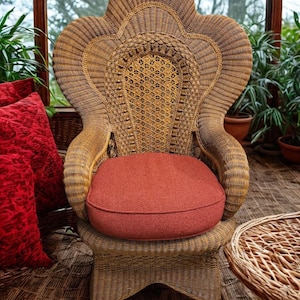 Heywood Wakefield Attributed Victorian Rattan Arm Chairs A Pair