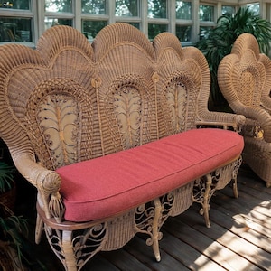 Heywood Wakefield Attributed Victorian Rattan Sette