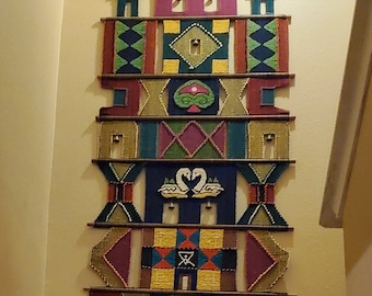 1970's Don Freedman Style Wall Hanging Tapestry