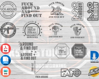 FAFO Digital Cut Files, CNC, Cricut, Silhouette, Glowforge (pdf, png, svg)