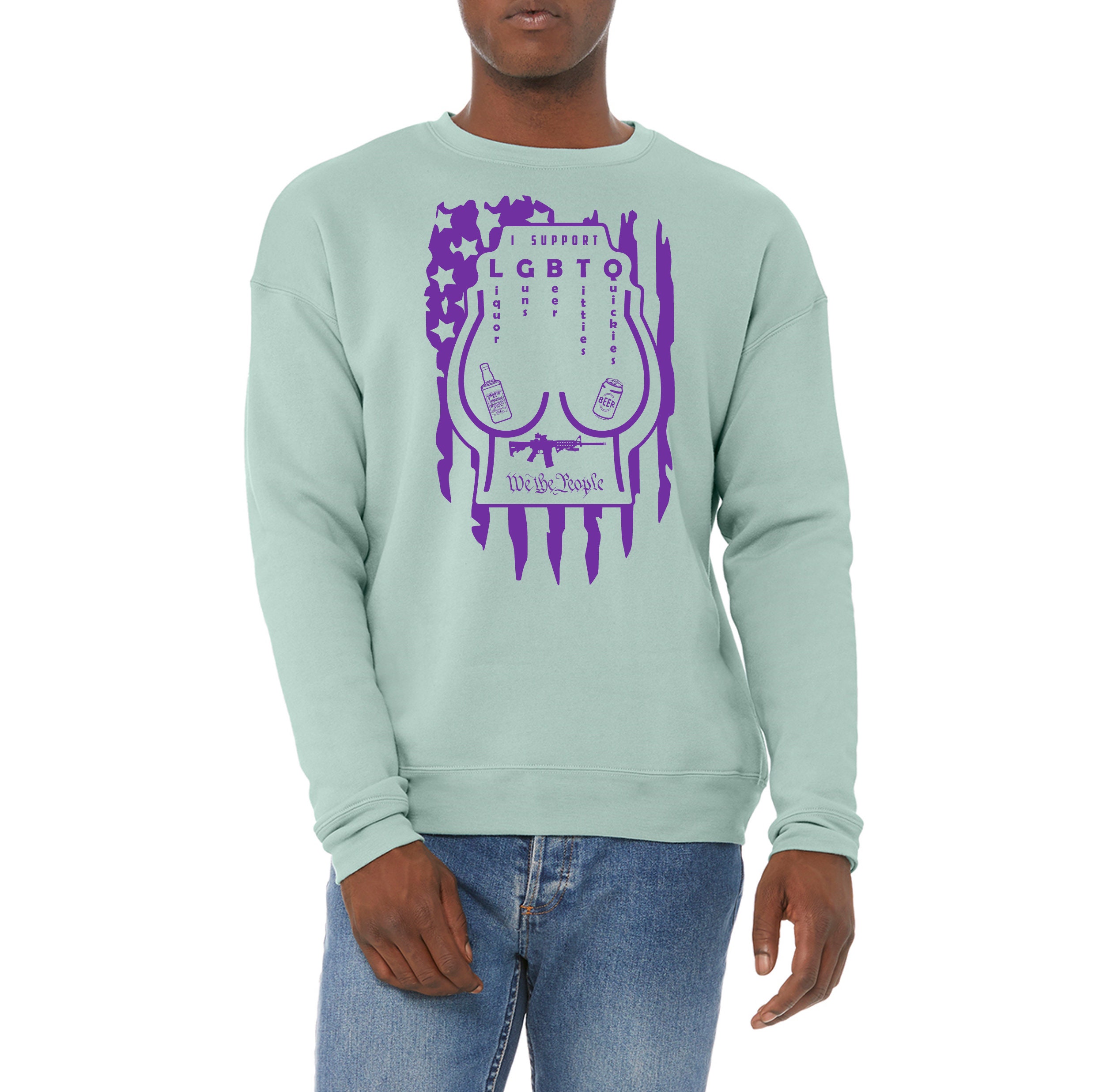 I Support LGBTQ liquor, Beer, Guns, Tits, Quickies Digital SVG Print