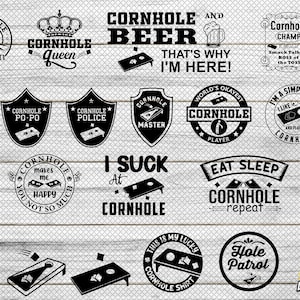 Digitale Cornhole pakket SVG print- en snijbestanden voor CNC, Cricut, Silhouette of Glowforge, Lasermachines.