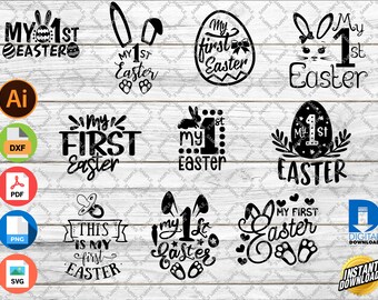 My Baby's First Easter SVG, CNC Laser Cut Files (Digital Download)