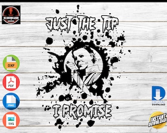 Michael Myers - Just the Tip - Halloween - digital print / cut file CNC, Cricut, Silhouette, Glowforge Laser (.dxf  .pdf .png  .svg)