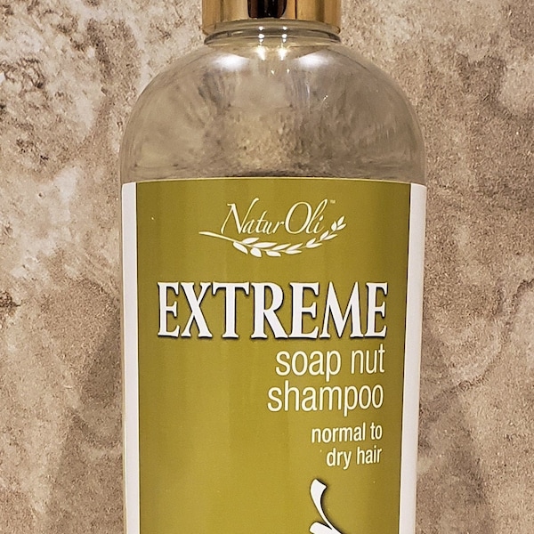 NaturOli Soap Nut / Soapberry Shampoo Normal to Dry, 16oz. Sulfate Free.  Made with organic soap nuts.  Gluten Free, Vegan.