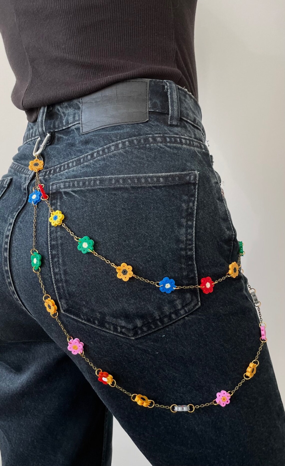 Daisy chain // flower bead belt Etsy