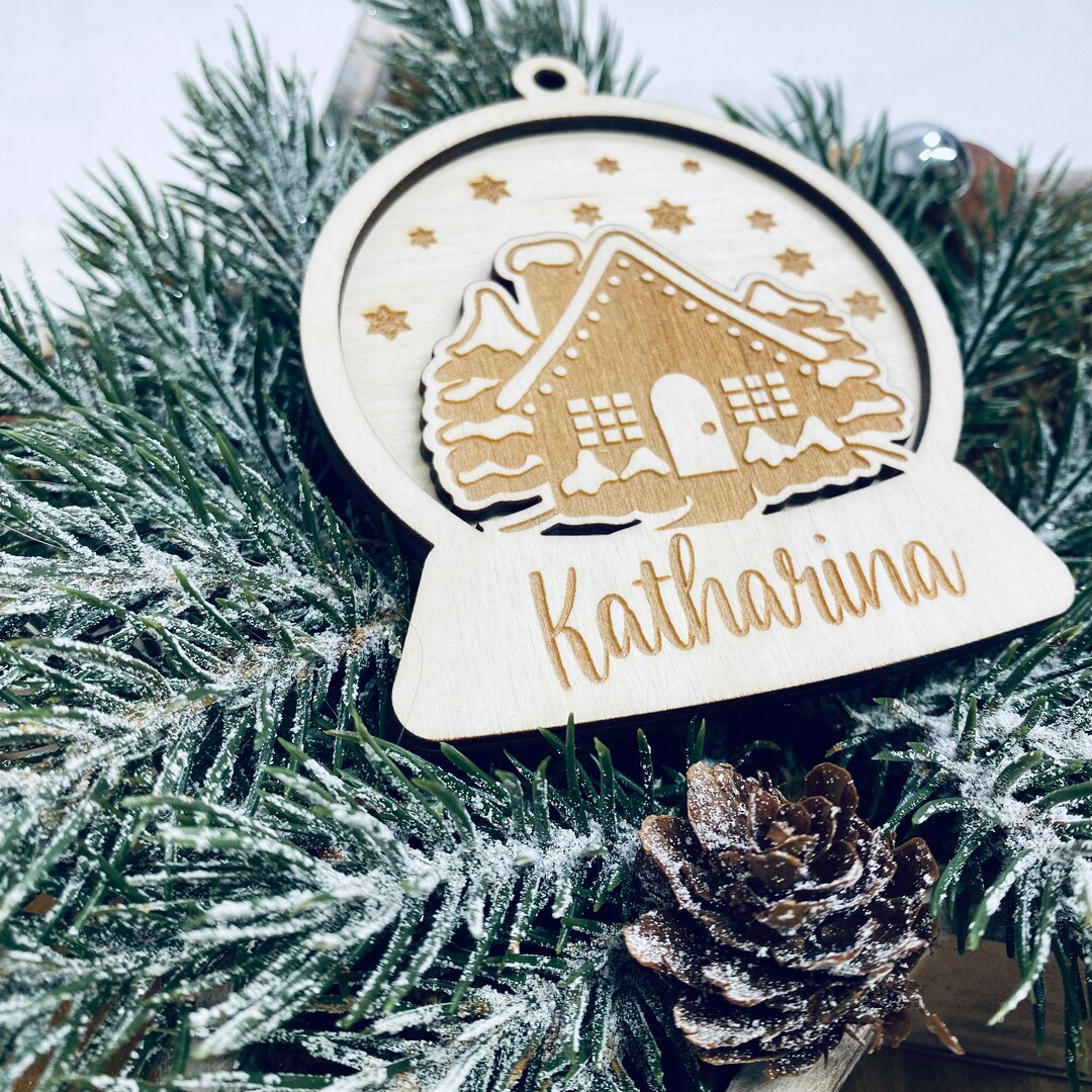 Christmas Decorations Made of Wood Personalized Christmas - Etsy