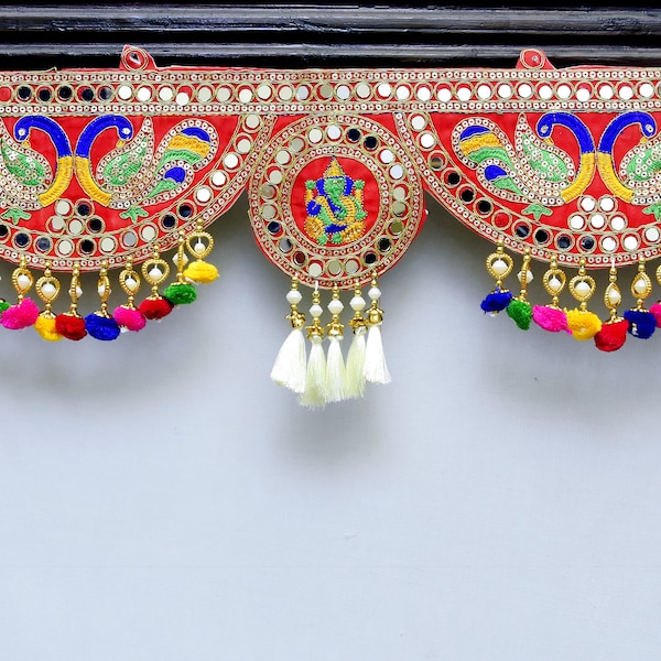 Floral Toran Türbehang: Traditionelles indisches Dekor, 94 cm