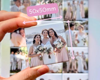 Personalised Photo Magnets: Custom Memory Gift (50x50mm)