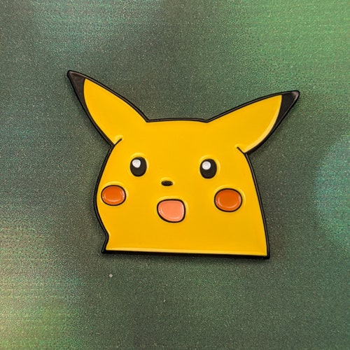 Surprise Pikachu Enamel Pin Etsy