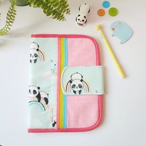 Personalized "Little Panda" health book cover
