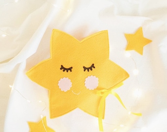 Little Star, Awakening Toy Book for Baby. Sensory gift for children in Montessori-inspired felt