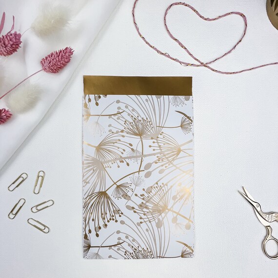 Gift Bags Dandelion Gold Paper Bags Gift Packaging Flat Bag Paper Bags  Christmas Advent Calendar Bags - Etsy