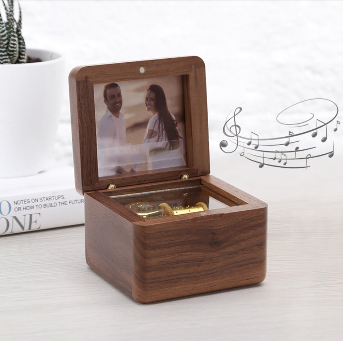 Music Box Handmade Wooden Wind Up Music Box Gift for Child Etsy