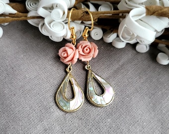 Earrings Statement Aphrodite Tigers Eye - Gemajesty main image 0
